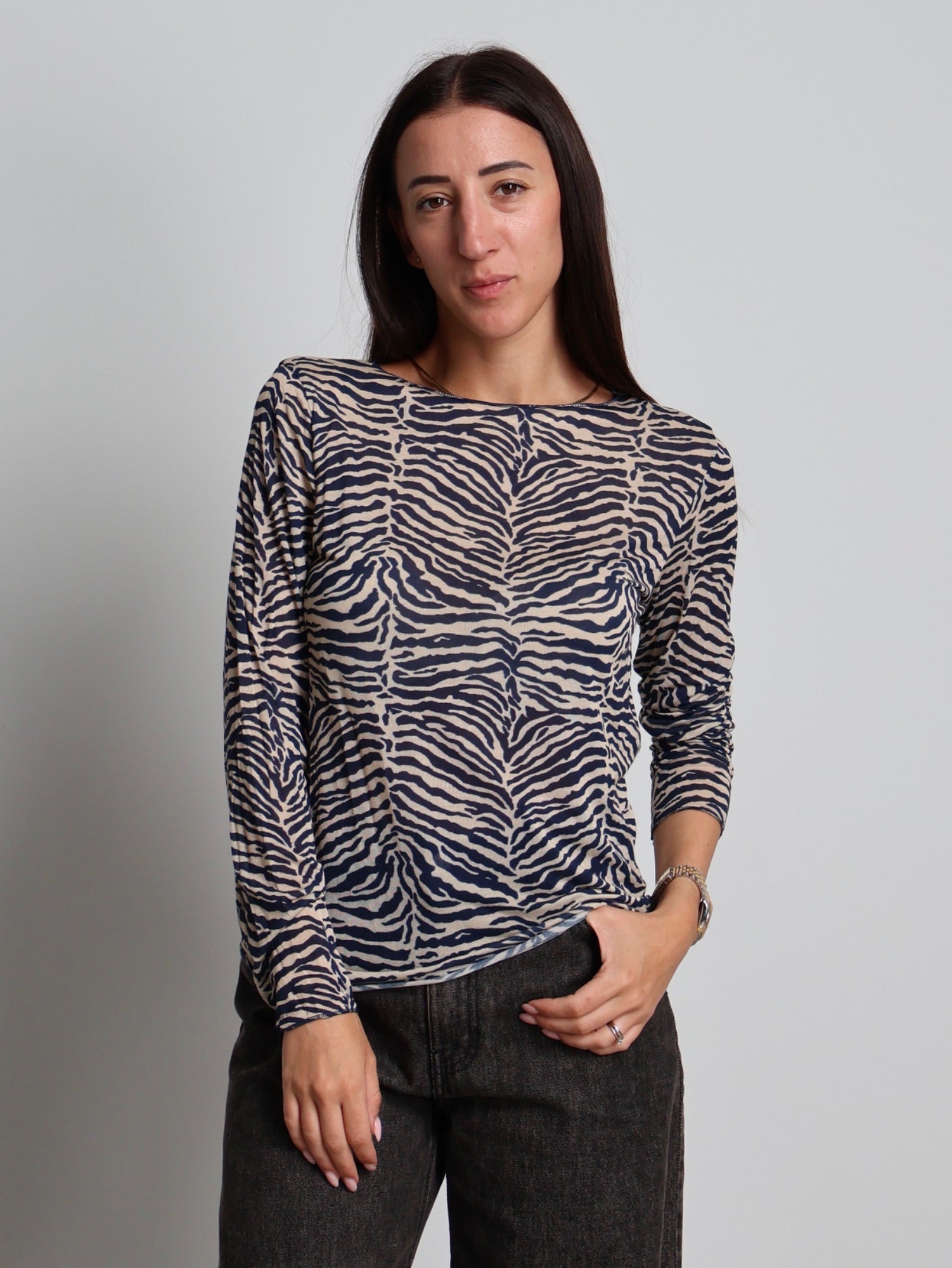 cashmerina zebrata Blu Veve VE2972;cashmerina zebrata Blu Veve VE2972 — foto 2