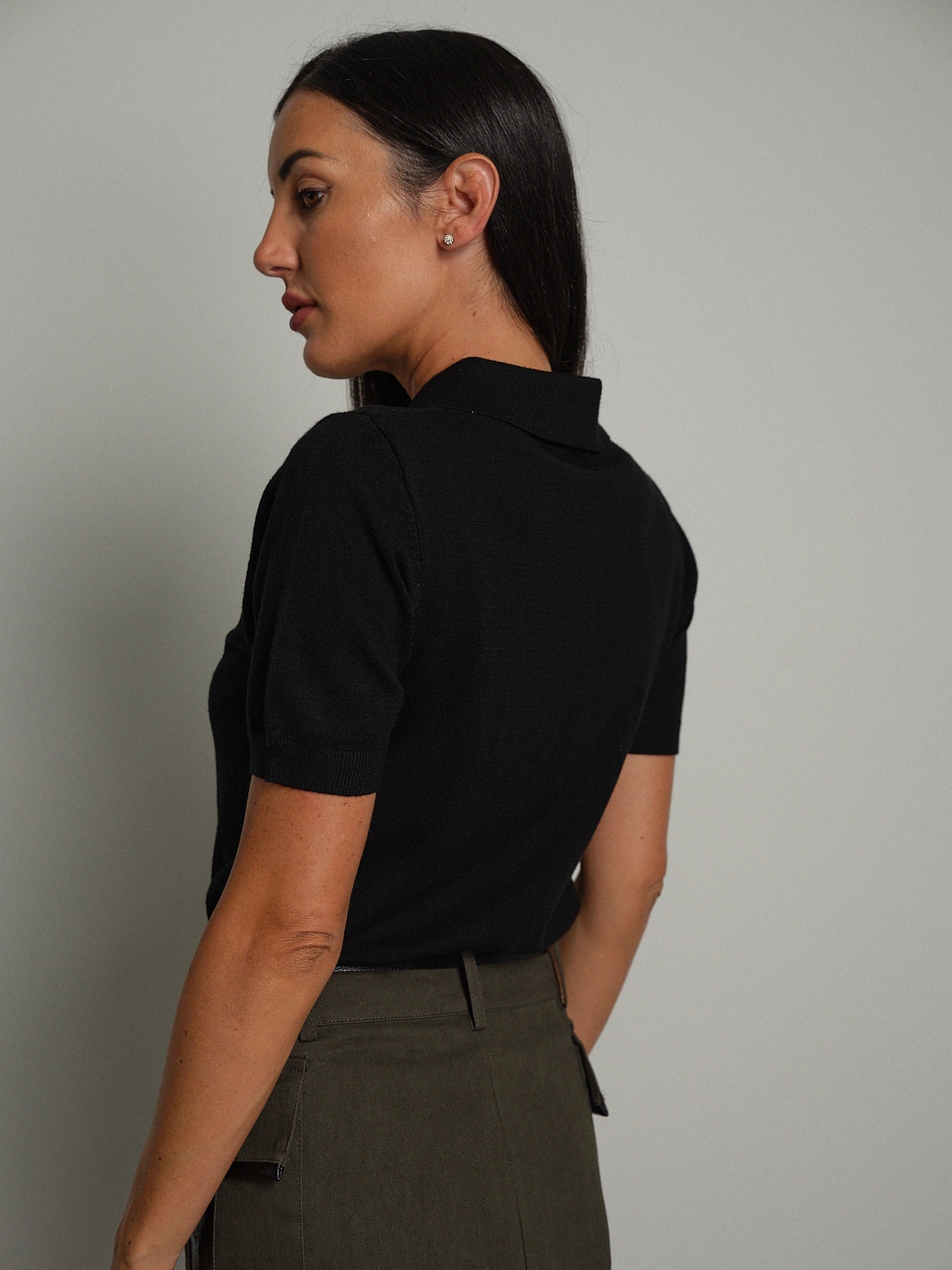 Polo zip Nero Veve VE418;Polo zip Nero Veve VE418 — foto 2;Polo zip Nero Veve VE418 — foto 3;Polo zip Nero Veve VE418 — foto 4;Polo zip Nero Veve VE418 — foto 5