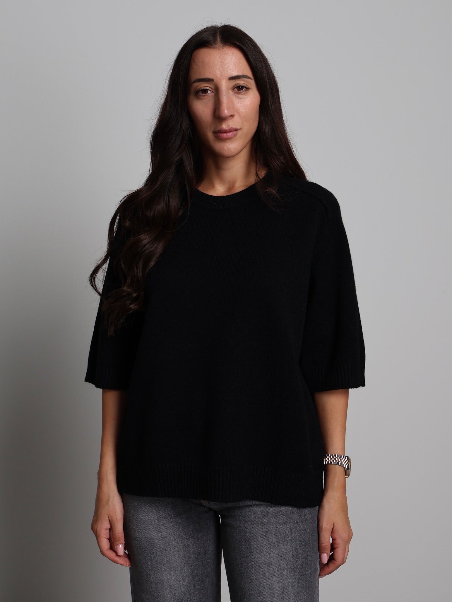 PULLOVER MEZZA MANICA Nero VEVE VE425;PULLOVER MEZZA MANICA Nero VEVE VE425 — foto 2