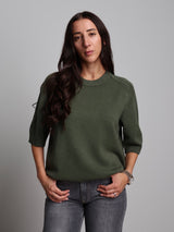 PULLOVER MEZZA MANICA - Verde militare
