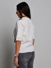 POLO ROMBI Bianco-ottico VEVE VE426;POLO ROMBI Bianco-ottico VEVE VE426 — foto 2;POLO ROMBI Bianco-ottico VEVE VE426 — foto 3