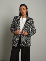 Giacca cappotto maculata PREORDINE 01/10 - Nero