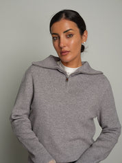 Polo zip costina Grigio VEVE VE428;Polo zip costina Grigio VEVE VE428 — foto 2;Polo zip costina Grigio VEVE VE428 — foto 3;Polo zip costina Grigio VEVE VE428 — foto 4