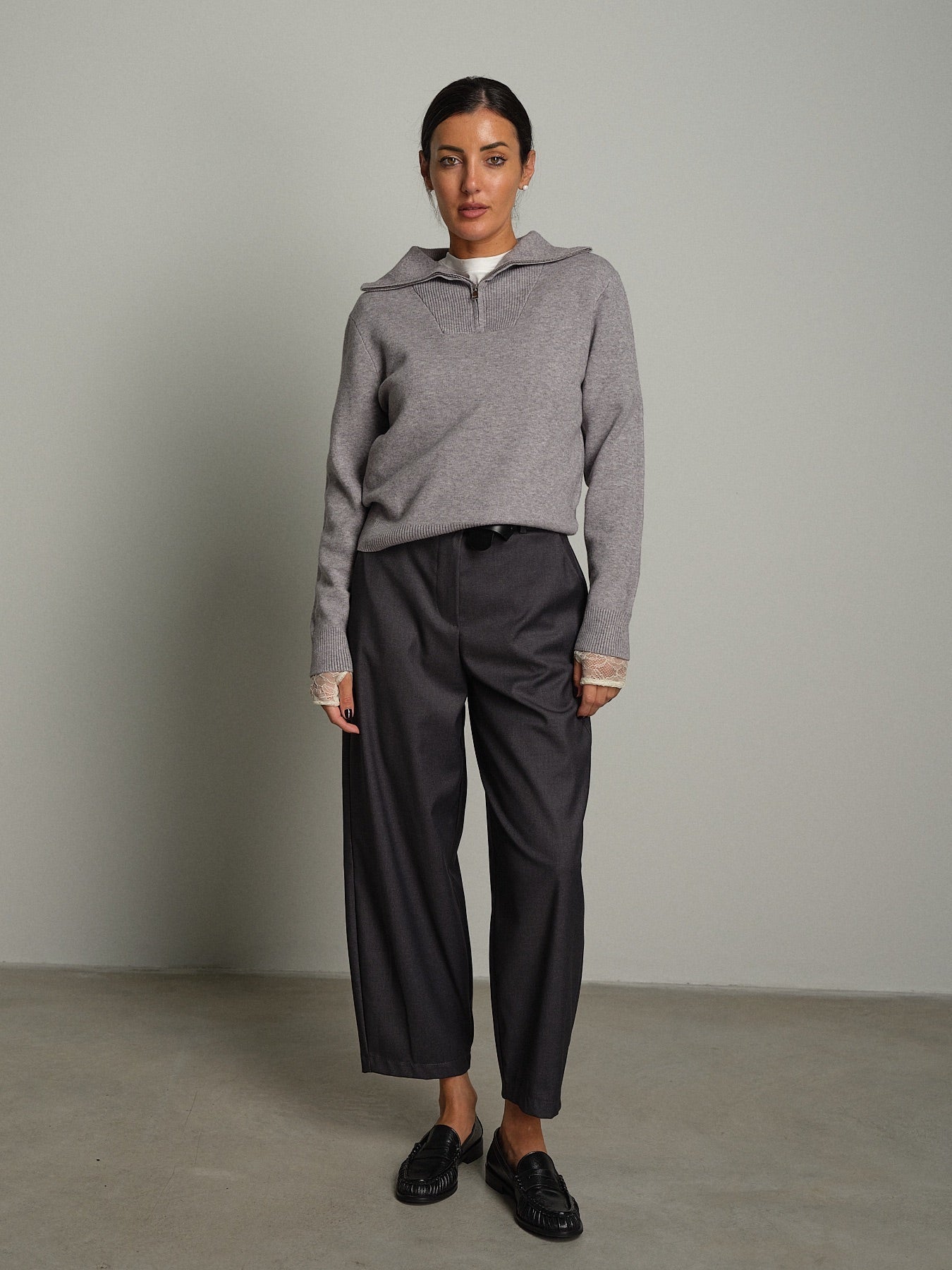 Polo zip costina Grigio VEVE VE428;Polo zip costina Grigio VEVE VE428 — foto 2;Polo zip costina Grigio VEVE VE428 — foto 3;Polo zip costina Grigio VEVE VE428 — foto 4