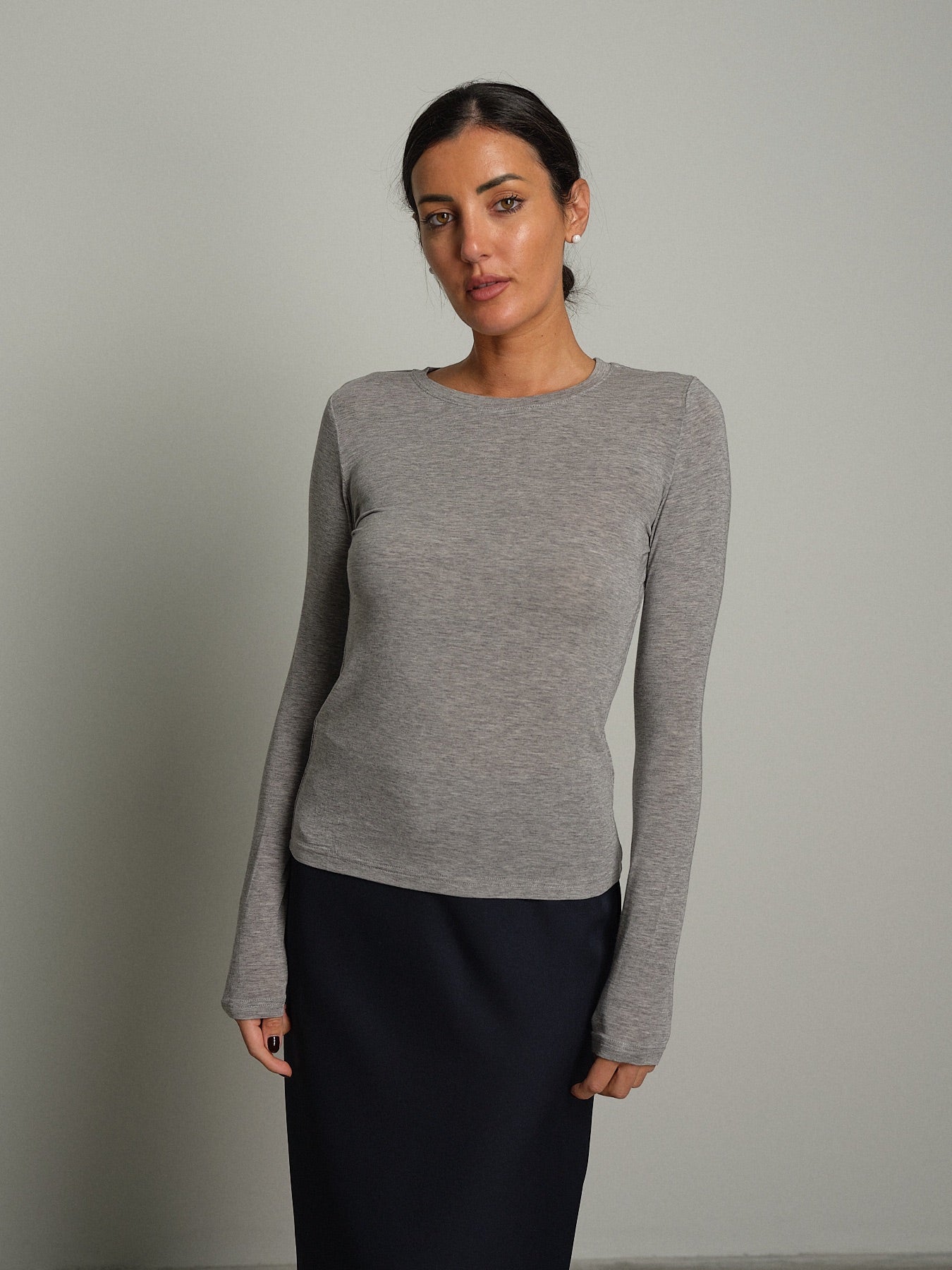 Maglia girocollo mito lana Grigio VEVE VE430;Maglia girocollo mito lana Grigio VEVE VE430 — foto 2;Maglia girocollo mito lana Grigio VEVE VE430 — foto 3
