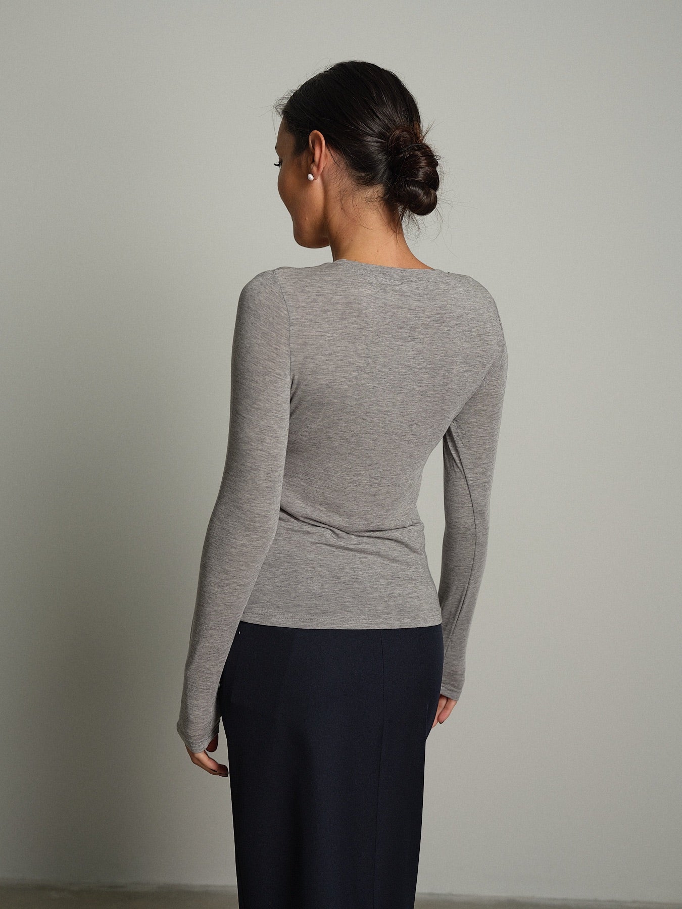Maglia girocollo mito lana Grigio VEVE VE430;Maglia girocollo mito lana Grigio VEVE VE430 — foto 2;Maglia girocollo mito lana Grigio VEVE VE430 — foto 3