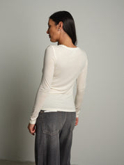 Maglia girocollo mito lana Panna VEVE VE430;Maglia girocollo mito lana Panna VEVE VE430 — foto 2