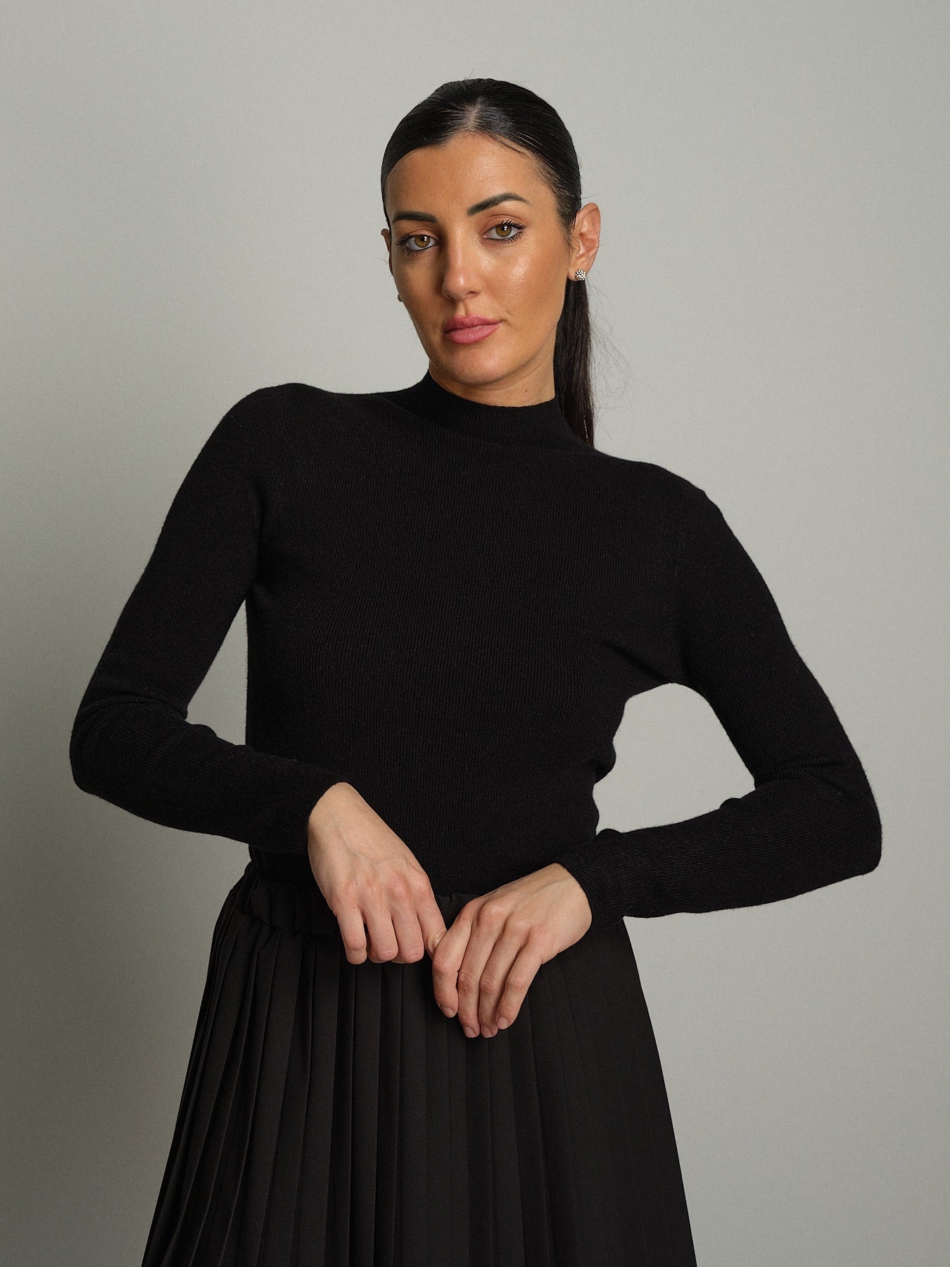 Pull collo cratere manica lunga Nero VEVE VE442;Pull collo cratere manica lunga Nero VEVE VE442 — foto 2;Pull collo cratere manica lunga Nero VEVE VE442 — foto 3;Pull collo cratere manica lunga Nero VEVE VE442 — foto 4