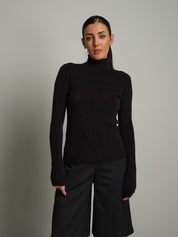 Dolcevita costina Nero VEVE VE443;Dolcevita costina Nero VEVE VE443 — foto 2;Dolcevita costina Nero VEVE VE443 — foto 3;Dolcevita costina Nero VEVE VE443 — foto 4