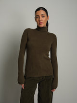 Dolcevita costina - Verde militare