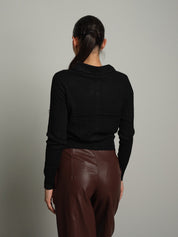 Cardigan polo bottoni Nero Veve VE446;Cardigan polo bottoni Nero Veve VE446 — foto 2;Cardigan polo bottoni Nero Veve VE446 — foto 3;Cardigan polo bottoni Nero Veve VE446 — foto 4