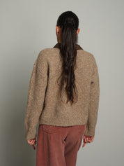 Cardigan orli ecopelle Beige VEVE VE447;Cardigan orli ecopelle Beige VEVE VE447 — foto 2;Cardigan orli ecopelle Beige VEVE VE447 — foto 3;Cardigan orli ecopelle Beige VEVE VE447 — foto 4