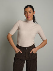 Pull collo cratere manica corta Beige VEVE VE448;Pull collo cratere manica corta Beige VEVE VE448 — foto 2;Pull collo cratere manica corta Beige VEVE VE448 — foto 3;Pull collo cratere manica corta Beige VEVE VE448 — foto 4;Pull collo cratere manica corta Beige VEVE VE448 — foto 5