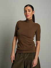 Pull collo cratere manica corta Verde-militare VEVE VE448;Pull collo cratere manica corta Verde-militare VEVE VE448 — foto 2;Pull collo cratere manica corta Verde-militare VEVE VE448 — foto 3