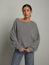 Pullover ampio - Grigio