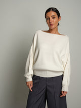 Pullover ampio - Panna