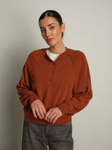 pullover serafino - Cuoio