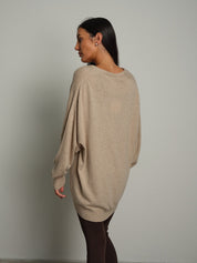 Cardigan lungo scollo V Beige Vicolo 2AC2028;Cardigan lungo scollo V Beige Vicolo 2AC2028 — foto 2;Cardigan lungo scollo V Beige Vicolo 2AC2028 — foto 3;Cardigan lungo scollo V Beige Vicolo 2AC2028 — foto 4;Cardigan lungo scollo V Beige Vicolo 2AC2028 — foto 5