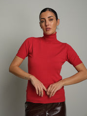 Dolcevita manica corta Rosso Vicolo 2AC2053;Dolcevita manica corta Rosso Vicolo 2AC2053 — foto 2;Dolcevita manica corta Rosso Vicolo 2AC2053 — foto 3;Dolcevita manica corta Rosso Vicolo 2AC2053 — foto 4