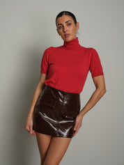 Dolcevita manica corta Rosso Vicolo 2AC2053;Dolcevita manica corta Rosso Vicolo 2AC2053 — foto 2;Dolcevita manica corta Rosso Vicolo 2AC2053 — foto 3;Dolcevita manica corta Rosso Vicolo 2AC2053 — foto 4