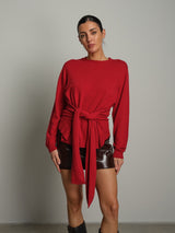 Pullover fascia in vita - Rosso