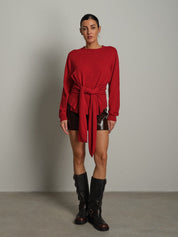 Pullover fascia in vita Rosso Vicolo 2AC2120;Pullover fascia in vita Rosso Vicolo 2AC2120 — foto 2;Pullover fascia in vita Rosso Vicolo 2AC2120 — foto 3;Pullover fascia in vita Rosso Vicolo 2AC2120 — foto 4