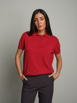 Polo in maglia manica corta - Rosso