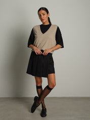 Gilet scollo V misto lana Beige Vicolo 2AC2162;Gilet scollo V misto lana Beige Vicolo 2AC2162 — foto 2;Gilet scollo V misto lana Beige Vicolo 2AC2162 — foto 3;Gilet scollo V misto lana Beige Vicolo 2AC2162 — foto 4