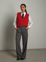 Gilet scollo V misto lana Rosso Vicolo 2AC2162;Gilet scollo V misto lana Rosso Vicolo 2AC2162 — foto 2;Gilet scollo V misto lana Rosso Vicolo 2AC2162 — foto 3;Gilet scollo V misto lana Rosso Vicolo 2AC2162 — foto 4