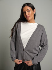 Cardigan due bottoni Grigio Vicolo 2AC2172;Cardigan due bottoni Grigio Vicolo 2AC2172 — foto 2;Cardigan due bottoni Grigio Vicolo 2AC2172 — foto 3;Cardigan due bottoni Grigio Vicolo 2AC2172 — foto 4