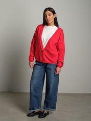 Cardigan due bottoni Rosso Vicolo 2AC2172;Cardigan due bottoni Rosso Vicolo 2AC2172 — foto 2;Cardigan due bottoni Rosso Vicolo 2AC2172 — foto 3