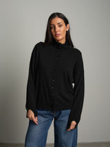 Cardigan bottoni - Nero