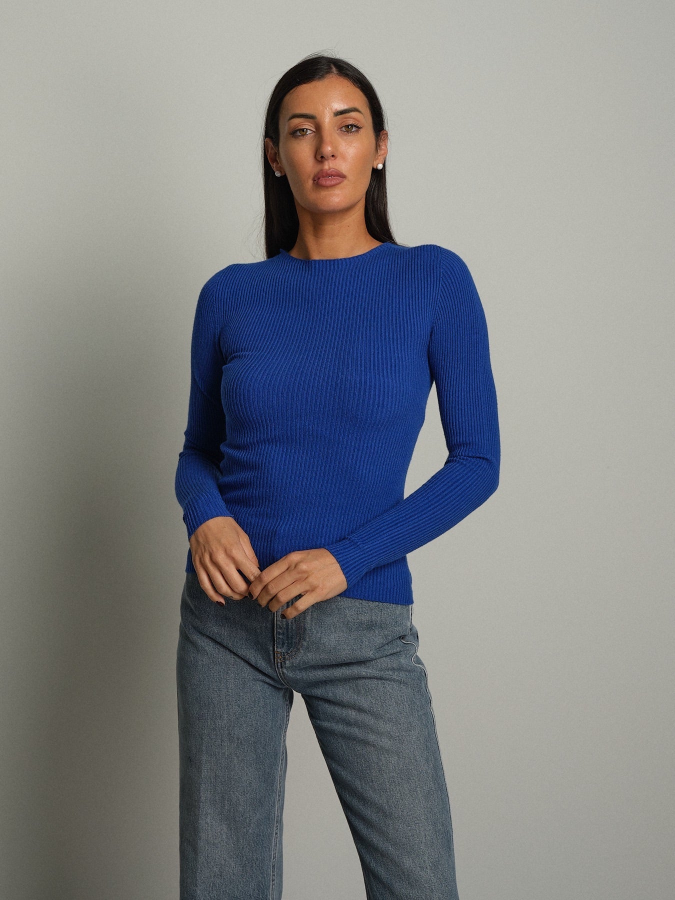 Pullover costina girocollo Blu Vicolo 2AC2178;Pullover costina girocollo Blu Vicolo 2AC2178 — foto 2;Pullover costina girocollo Blu Vicolo 2AC2178 — foto 3;Pullover costina girocollo Blu Vicolo 2AC2178 — foto 4