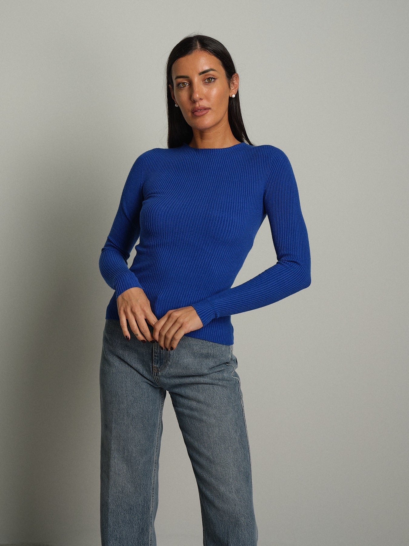 Pullover costina girocollo Blu Vicolo 2AC2178;Pullover costina girocollo Blu Vicolo 2AC2178 — foto 2;Pullover costina girocollo Blu Vicolo 2AC2178 — foto 3;Pullover costina girocollo Blu Vicolo 2AC2178 — foto 4