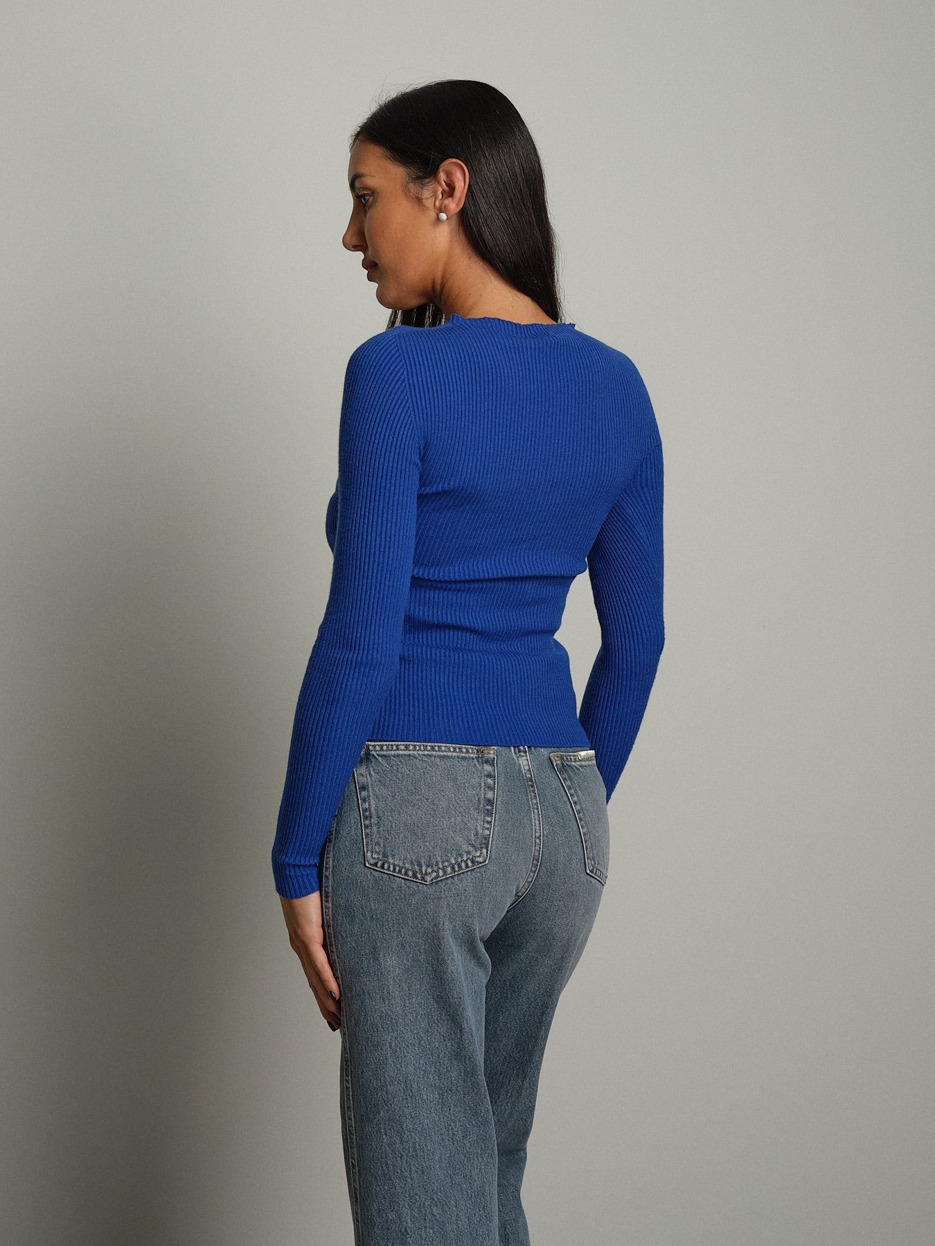 Pullover costina girocollo Blu Vicolo 2AC2178;Pullover costina girocollo Blu Vicolo 2AC2178 — foto 2;Pullover costina girocollo Blu Vicolo 2AC2178 — foto 3;Pullover costina girocollo Blu Vicolo 2AC2178 — foto 4