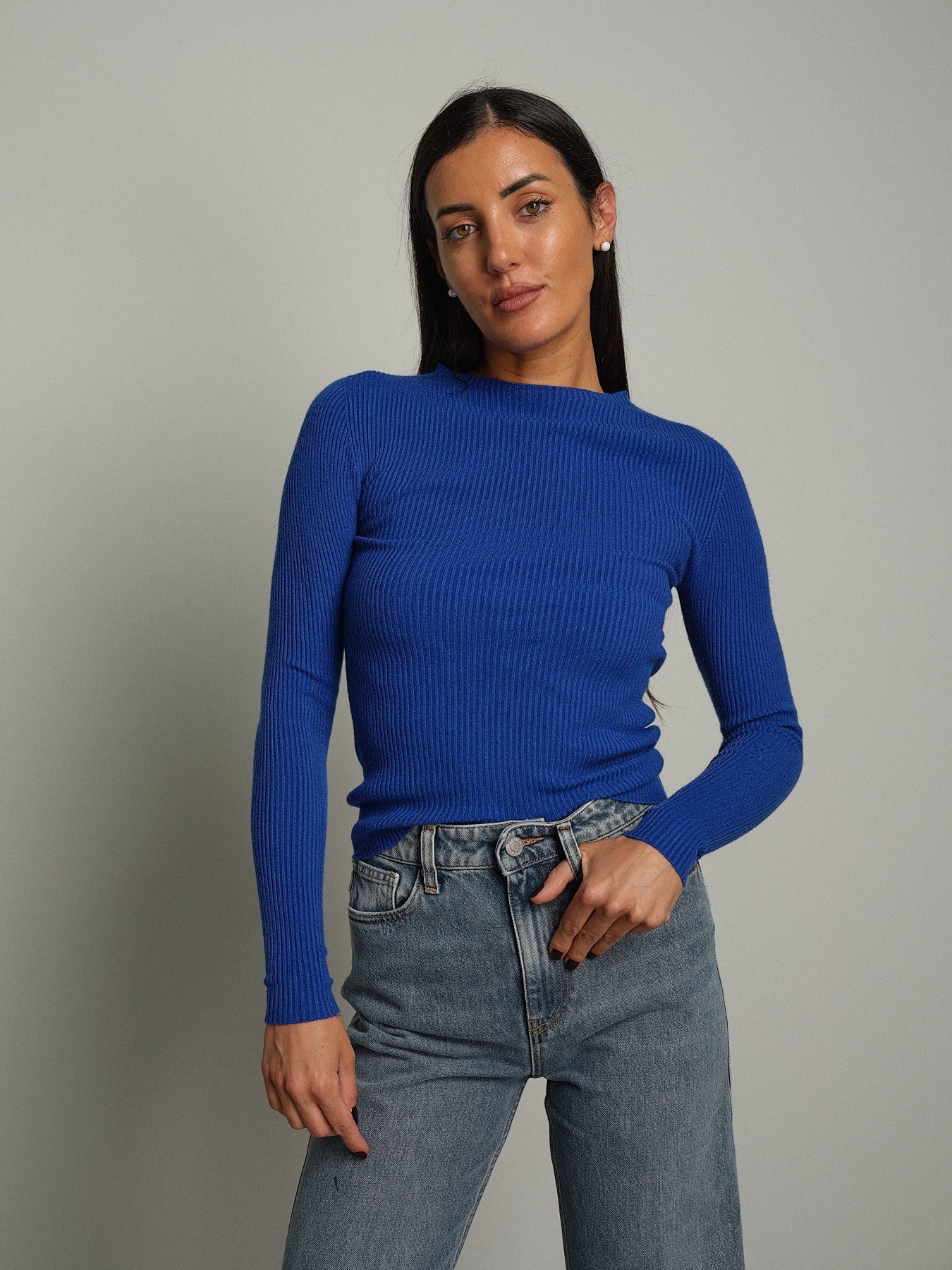 Pullover costina girocollo Blu Vicolo 2AC2178;Pullover costina girocollo Blu Vicolo 2AC2178 — foto 2;Pullover costina girocollo Blu Vicolo 2AC2178 — foto 3;Pullover costina girocollo Blu Vicolo 2AC2178 — foto 4