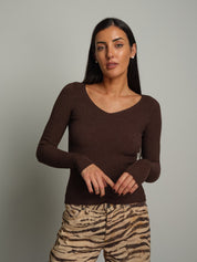 Pullover costina scollo V Moro Vicolo 2AC2179;Pullover costina scollo V Moro Vicolo 2AC2179 — foto 2;Pullover costina scollo V Moro Vicolo 2AC2179 — foto 3;Pullover costina scollo V Moro Vicolo 2AC2179 — foto 4