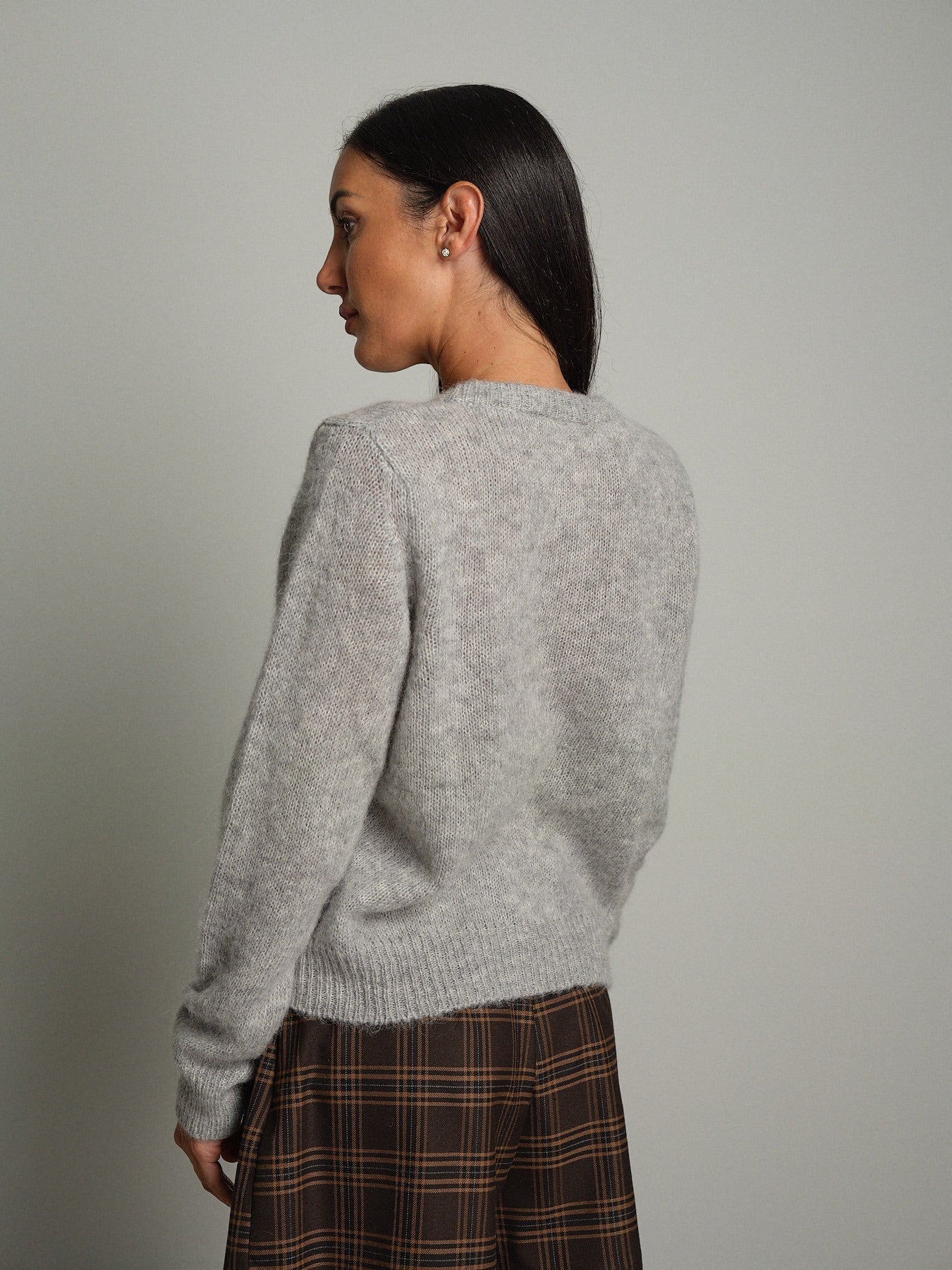 Cardigan bottoni Grigio-perla Vicolo 5AC5014;Cardigan bottoni Grigio-perla Vicolo 5AC5014 — foto 2;Cardigan bottoni Grigio-perla Vicolo 5AC5014 — foto 3