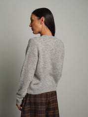 Cardigan bottoni Grigio-perla Vicolo 5AC5014;Cardigan bottoni Grigio-perla Vicolo 5AC5014 — foto 2;Cardigan bottoni Grigio-perla Vicolo 5AC5014 — foto 3
