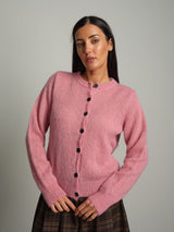 Cardigan bottoni - Rosa