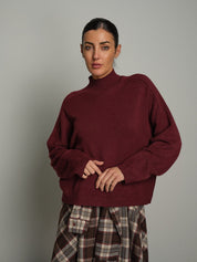 Pullover collo cratere cuciture Bordeaux Vicolo 7AC7053;Pullover collo cratere cuciture Bordeaux Vicolo 7AC7053 — foto 2;Pullover collo cratere cuciture Bordeaux Vicolo 7AC7053 — foto 3;Pullover collo cratere cuciture Bordeaux Vicolo 7AC7053 — foto 4;Pullover collo cratere cuciture Bordeaux Vicolo 7AC7053 — foto 5