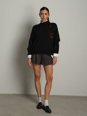 Pullover collo cratere cuciture Nero Vicolo 7AC7053;Pullover collo cratere cuciture Nero Vicolo 7AC7053 — foto 2;Pullover collo cratere cuciture Nero Vicolo 7AC7053 — foto 3;Pullover collo cratere cuciture Nero Vicolo 7AC7053 — foto 4;Pullover collo cratere cuciture Nero Vicolo 7AC7053 — foto 5;Pullover collo cratere cuciture Nero Vicolo 7AC7053 — foto 6