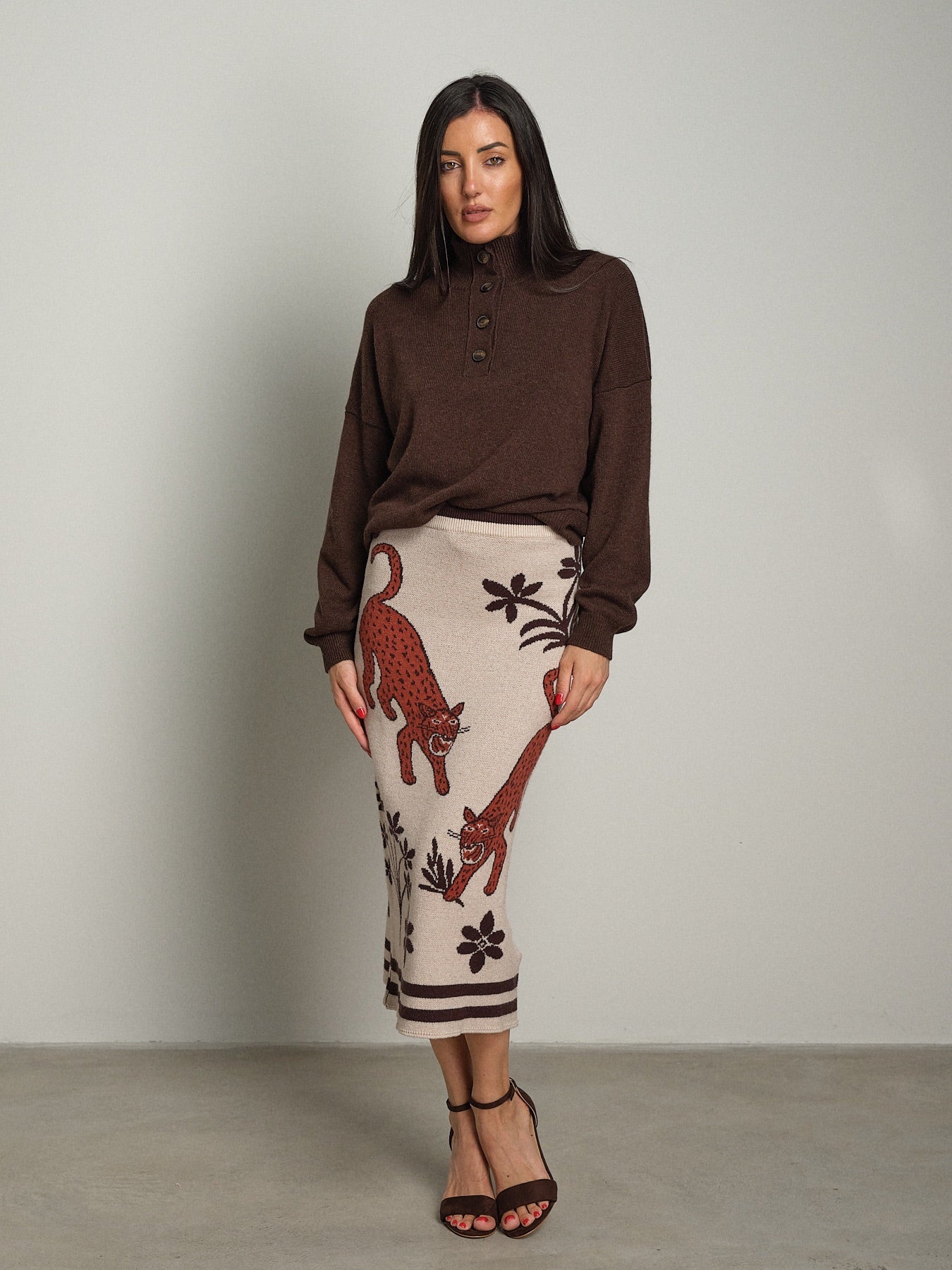 Gonna in maglia tigre Crema Vicolo 7AC7158;Gonna in maglia tigre Crema Vicolo 7AC7158 — foto 2;Gonna in maglia tigre Crema Vicolo 7AC7158 — foto 3;Gonna in maglia tigre Crema Vicolo 7AC7158 — foto 4;Gonna in maglia tigre Crema Vicolo 7AC7158 — foto 5;Gonna in maglia tigre Crema Vicolo 7AC7158 — foto 6;Gonna in maglia tigre Crema Vicolo 7AC7158 — foto 7