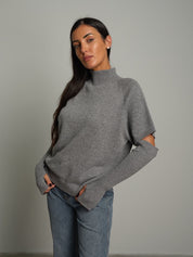 Pullover manicotto Grigio Vicolo 7AC7190;Pullover manicotto Grigio Vicolo 7AC7190 — foto 2;Pullover manicotto Grigio Vicolo 7AC7190 — foto 3;Pullover manicotto Grigio Vicolo 7AC7190 — foto 4