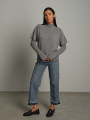 Pullover manicotto Grigio Vicolo 7AC7190;Pullover manicotto Grigio Vicolo 7AC7190 — foto 2;Pullover manicotto Grigio Vicolo 7AC7190 — foto 3;Pullover manicotto Grigio Vicolo 7AC7190 — foto 4