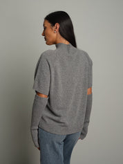 Pullover manicotto Grigio Vicolo 7AC7190;Pullover manicotto Grigio Vicolo 7AC7190 — foto 2;Pullover manicotto Grigio Vicolo 7AC7190 — foto 3;Pullover manicotto Grigio Vicolo 7AC7190 — foto 4