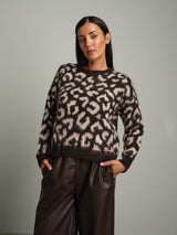 Pullover maculato - moro