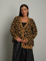 Cardigan maculato - Beige