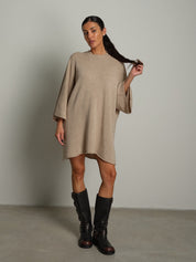 Abito in maglia pipistrello Beige Vicolo 7HC7195;Abito in maglia pipistrello Beige Vicolo 7HC7195 — foto 2;Abito in maglia pipistrello Beige Vicolo 7HC7195 — foto 3;Abito in maglia pipistrello Beige Vicolo 7HC7195 — foto 4;Abito in maglia pipistrello Beige Vicolo 7HC7195 — foto 5