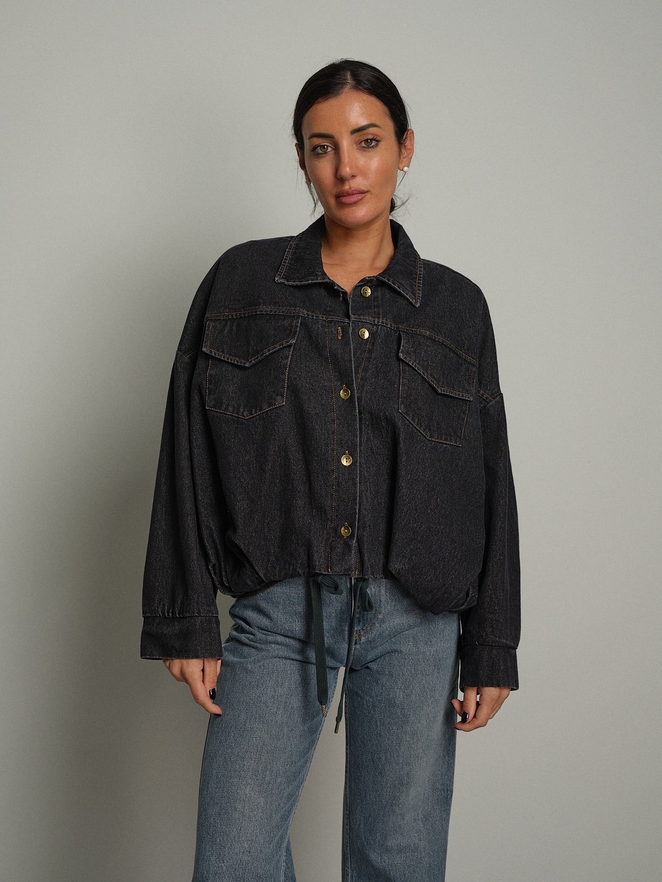 Giacca zoe denim scuro Denim Vicolo DAC5228;Giacca zoe denim scuro Denim Vicolo DAC5228 — foto 2;Giacca zoe denim scuro Denim Vicolo DAC5228 — foto 3